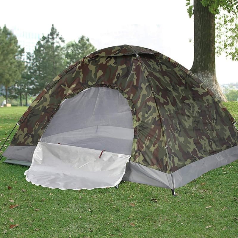 Military Tent House-6 Person Waterproof Foldable Hiking Dome Camping Tent with Carry Bag, Heavy Wind, Storm Proof Campers for Outdoor Beach, Travelling, Picnic Army Tent Size: 220X250X150cm-image-37