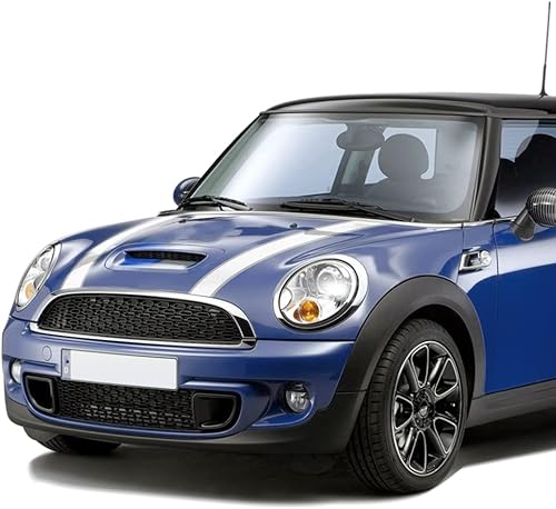 Miniatura 5 de Adhesivos de vinilo para cubierta trasera del motor del maletero de color blanco y gris para Mini Cooper de 3 puertas Hatchback R56 2007-2013
