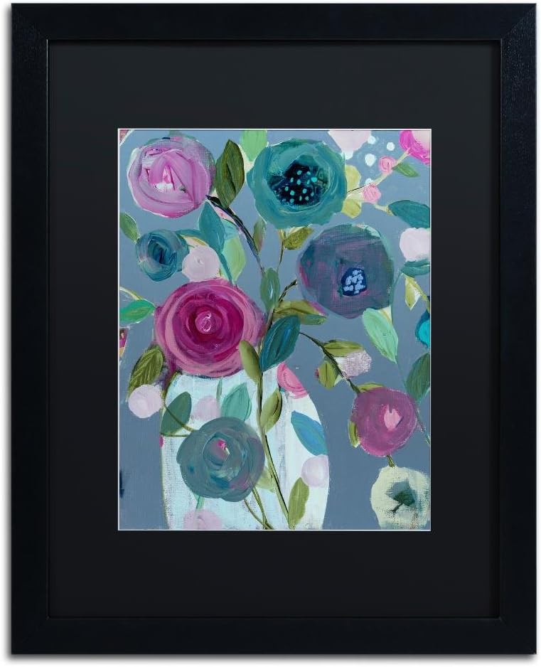 Easy Joy by Carrie Schmitt, Black Matte, Black Frame 16x20-Inch