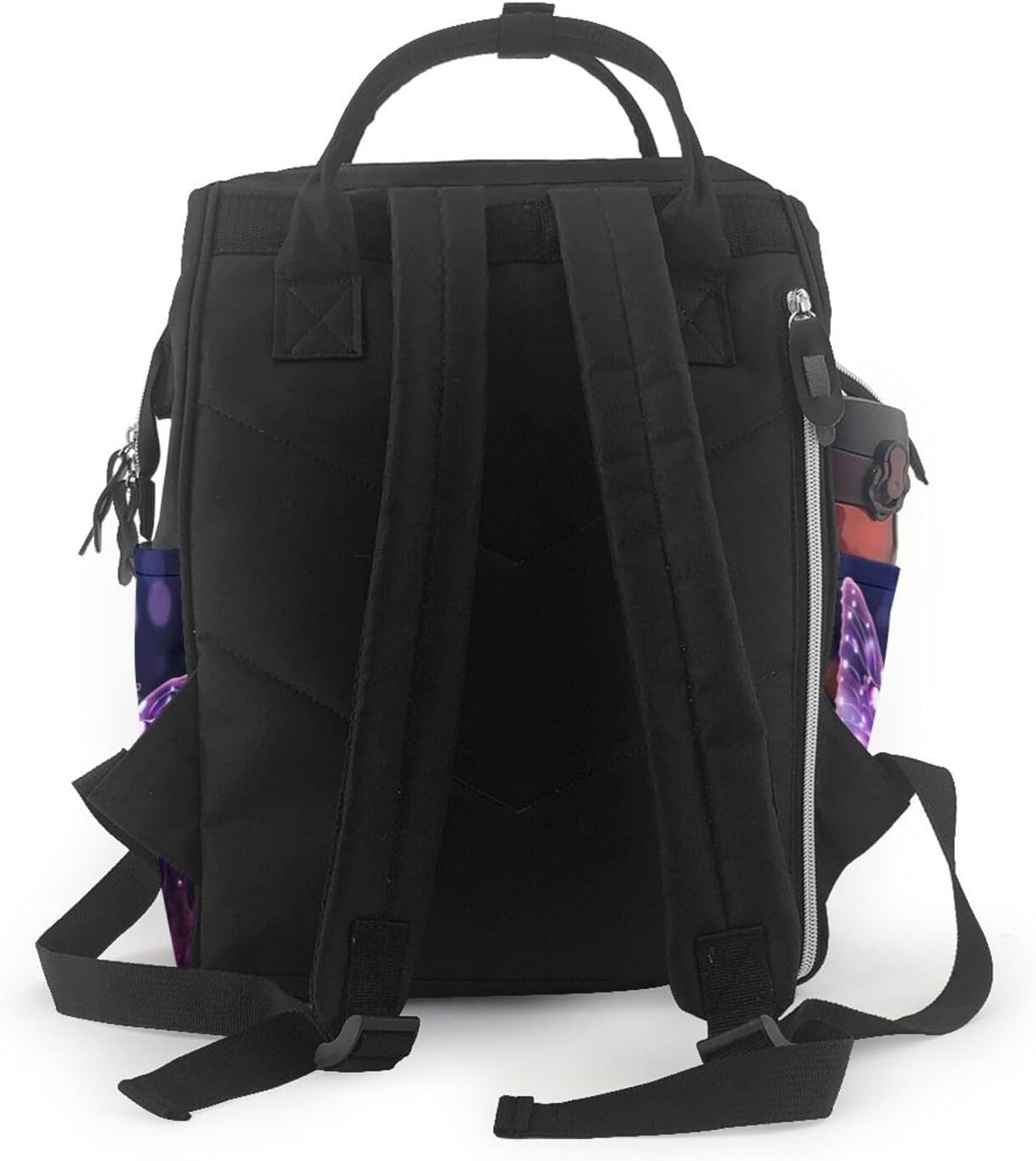 Cute Purple Butterfly Diaper Bag Backpack Mommy Bag Multifunction Travel Maternity Baby Changing Bags