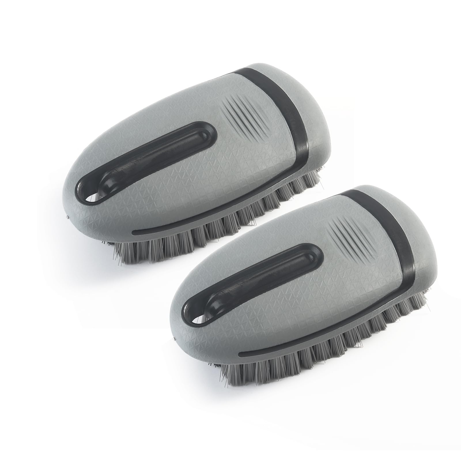 LoyaGour Carpet and Upholstery Cleaning Brush,Carpet Scrubber Stiff Bristle Detailing Scrub Brushes,Interior Leather Brush for Car and Home (2Pcs,