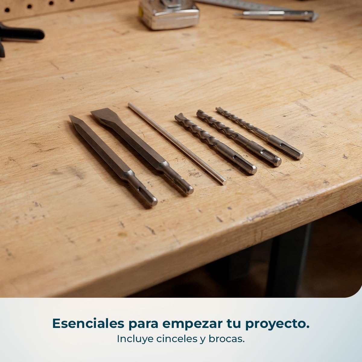 Cecotec Martillo Percutor SDS PowerForce 4000 Atomic. 800W, Energía de Impacto 3J, Función 3in1, Adaptador para Brocas Convencionales, Incluye Brocas y Cinceles, Cable de 3m, Maletín de Transporte