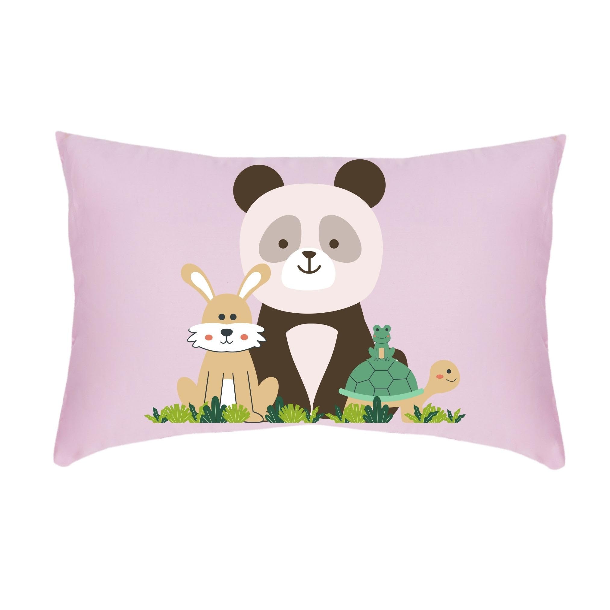 Lujoso Castle Personalized Pillow Set β includes 1 Pillow Insert and 1 Personalized Pillow Cover | Microfiber with Virgin Micro Fill | 100% Cotton Long Staple Cover | 14x19In | Baby Pink 3
