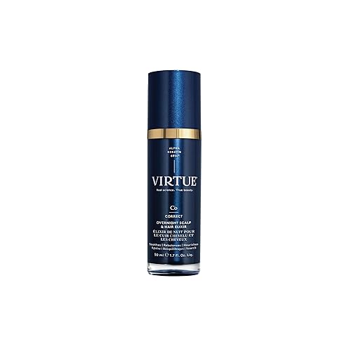 VIRTUE Correct Overnight - Elixir para el cuero cabelludo y el cabello, sin medicamentos, probado por dermatólogos, seguro para todo tipo de