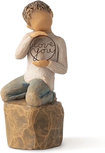 Willow Tree Love You Too (Lighter Skin), Sculpted Hand-Painted Figure
