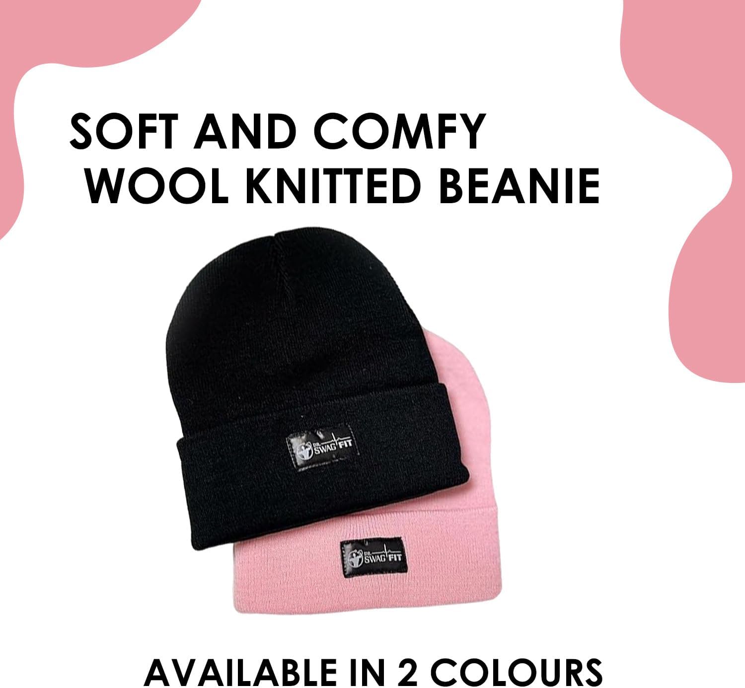 Beanie, Beanie for Women and Men, Classic Stretchy Fleece Winter Skull Cap, Soft and Comfy Wool Knitted Beanie Black - Image 7