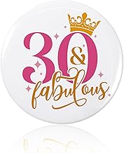 18th Birthday Badge, 5.8cm Girl Badge Accessories, Sparkling Party Decoration, 18th Birthday Gift for Women, Milestone, Anniversary