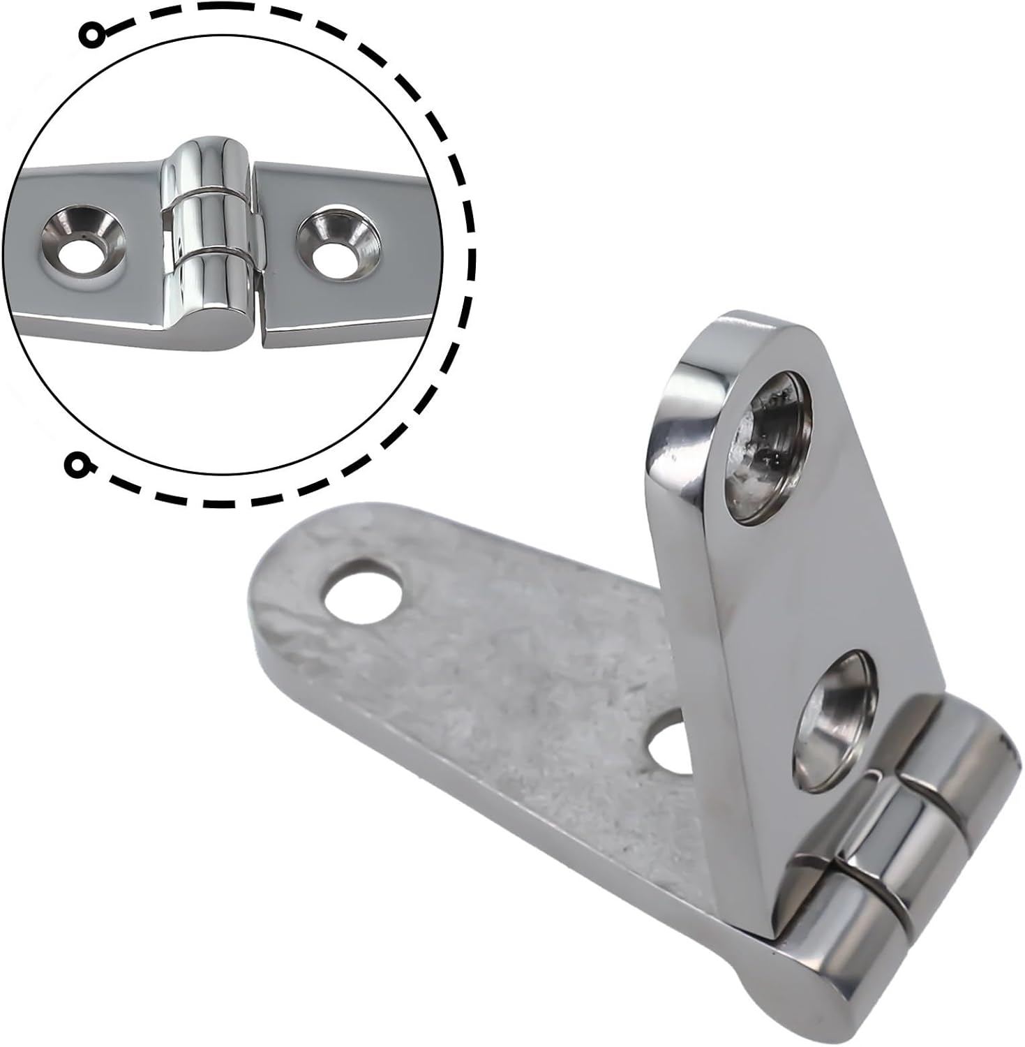 1pc Boat Hinge Marine Grade Stainless Steel Strap Butt Hinges 316 High Polished Hatch Door Cabinet Parts