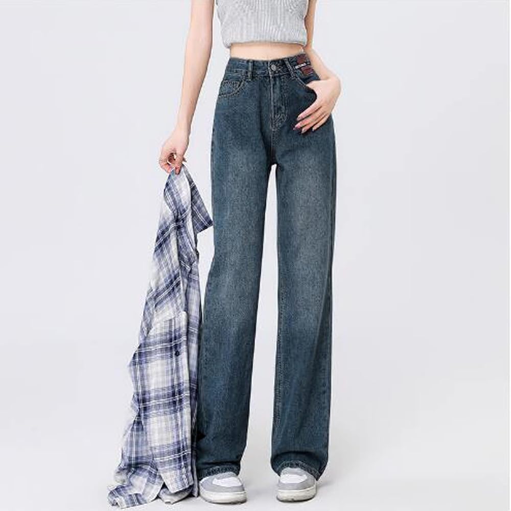 ★★ ★★ Women's Barrel Fit Trousers Denim 44B73 sdbrld Vaqueros Barril Barrel Jeans Women Horseshoe Jeans