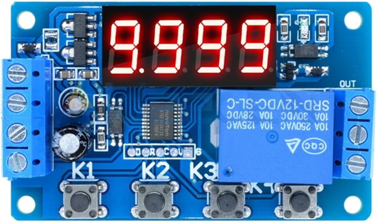 DC 5V/12V/24V 10A LED Digital delay Relay Module Multi-Function Trigger time Circuit Timer Control Cycle Switch Pump Motor