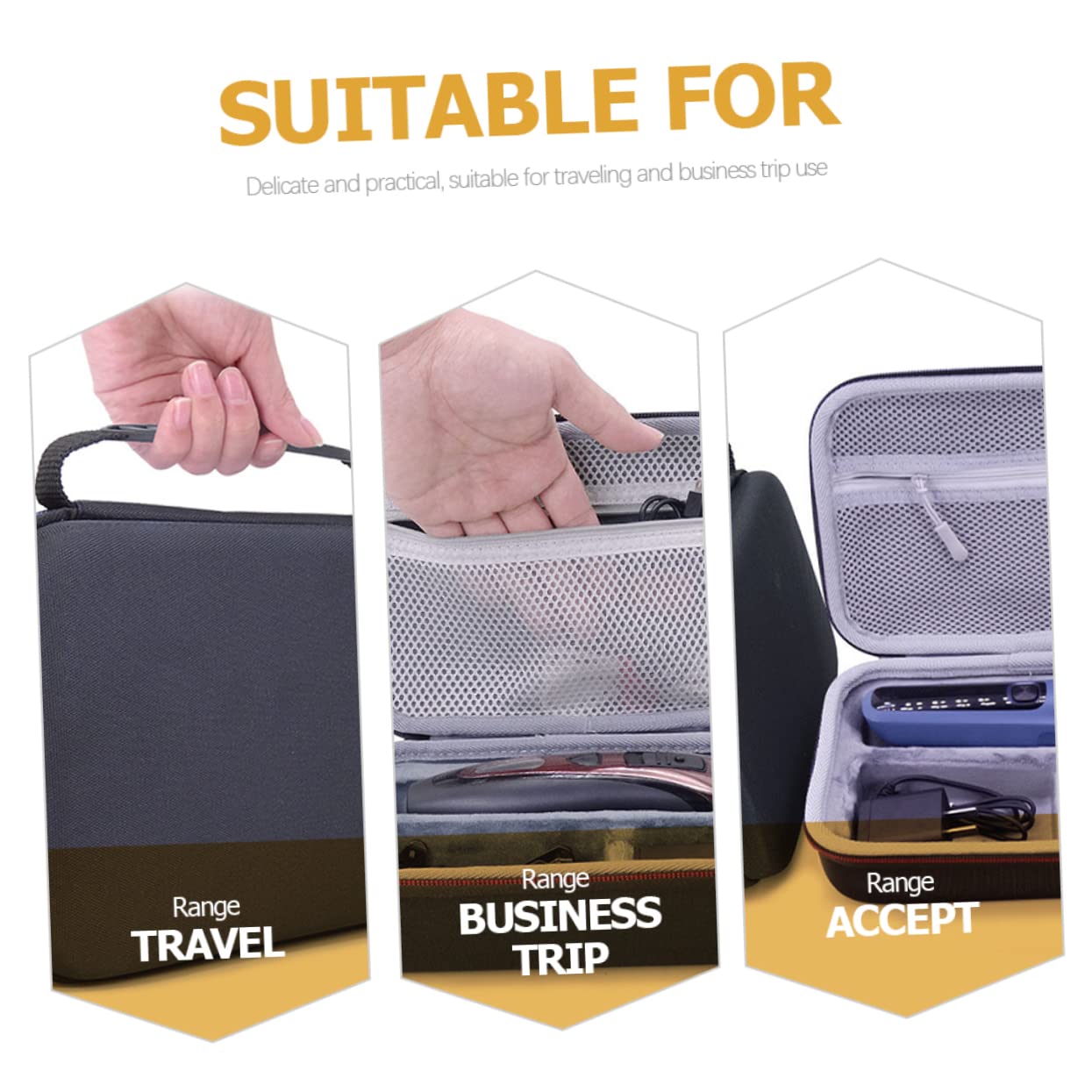 2 pezzi Borsa Rasoio Viaggio Eva Resistente e Antivibrazione Custodia Organizer con Scomparti per Rasoio Elettrico Protezione Antiurto per e Vacanze