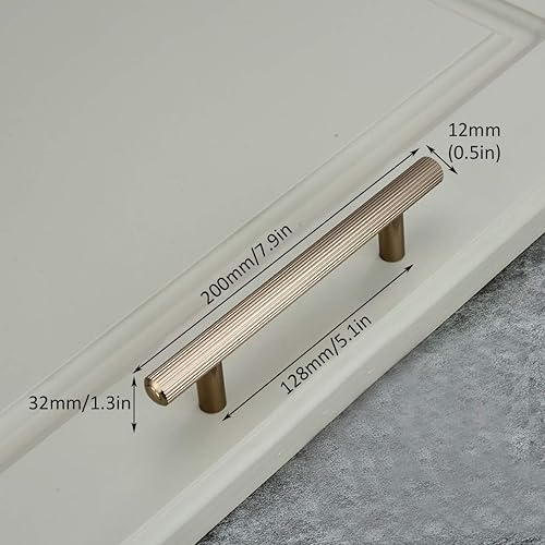 Miniatura 2 de KDDEON Modern Simplicity T - Manija alargada para puerta de armario, mango de aleación de aluminio, tirador de manija de gabinete de bar, tirador de