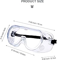 Vista 3 de Safety Goggles Glasses Fit Over Eyeglasses Chemical Protective Splash Protection Eye Goggle For Science Eyewear