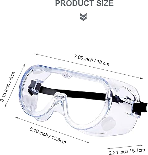 Miniatura 3 de Safety Goggles Glasses Fit Over Eyeglasses Chemical Protective Splash Protection Eye Goggle For Science Eyewear