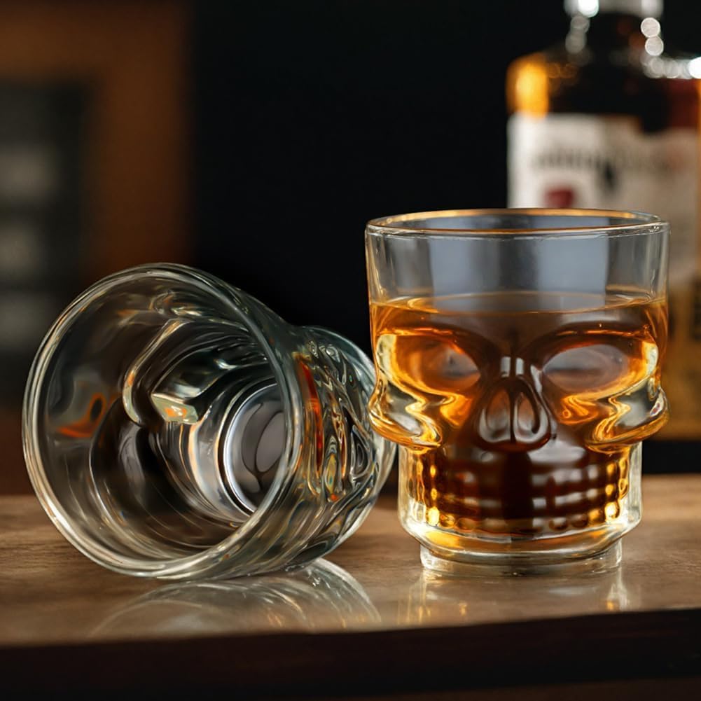 Lot de 4 verres à shot en verre 40 ml pour tequila, whisky et spiritueux (12)