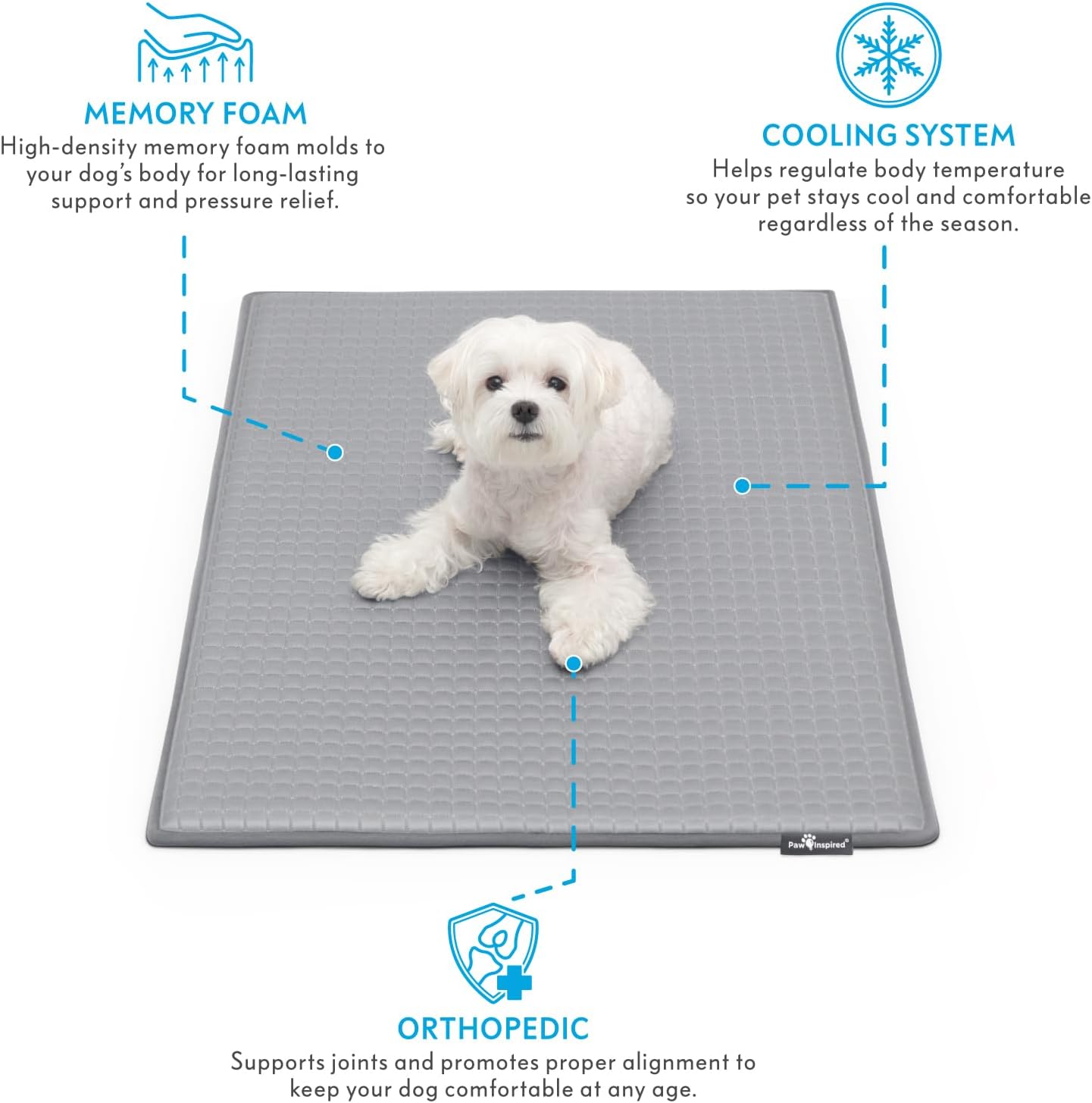 Ultimate Comfort: Paw Inspired Cooling Orthopedic Crate Pad Review