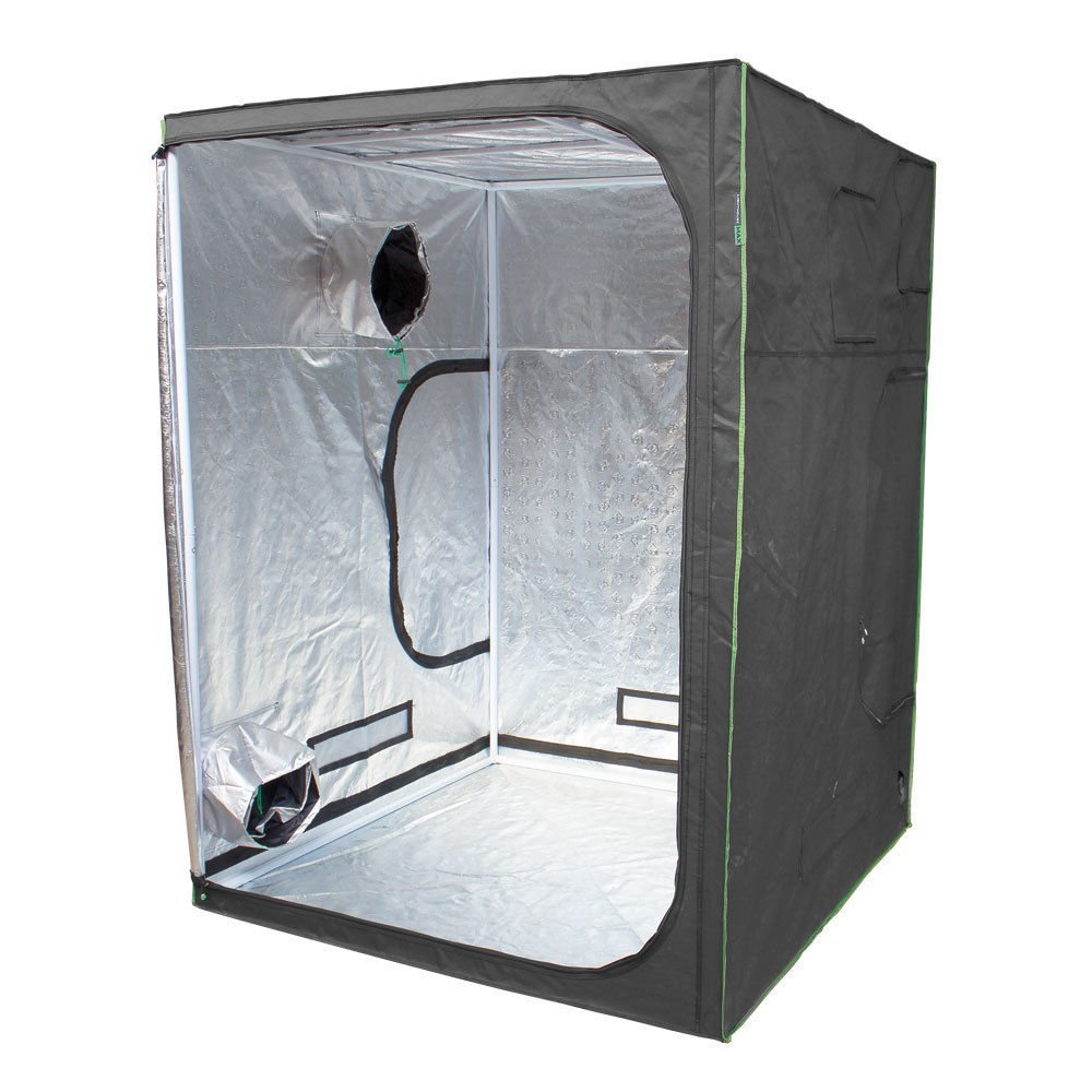 LIGHTHOUSE MAX Premium Portable Grow Tent Green Room Silver Mylar Hydroponics (MAX1.5m2 1.5 x 1.5 x 2m)