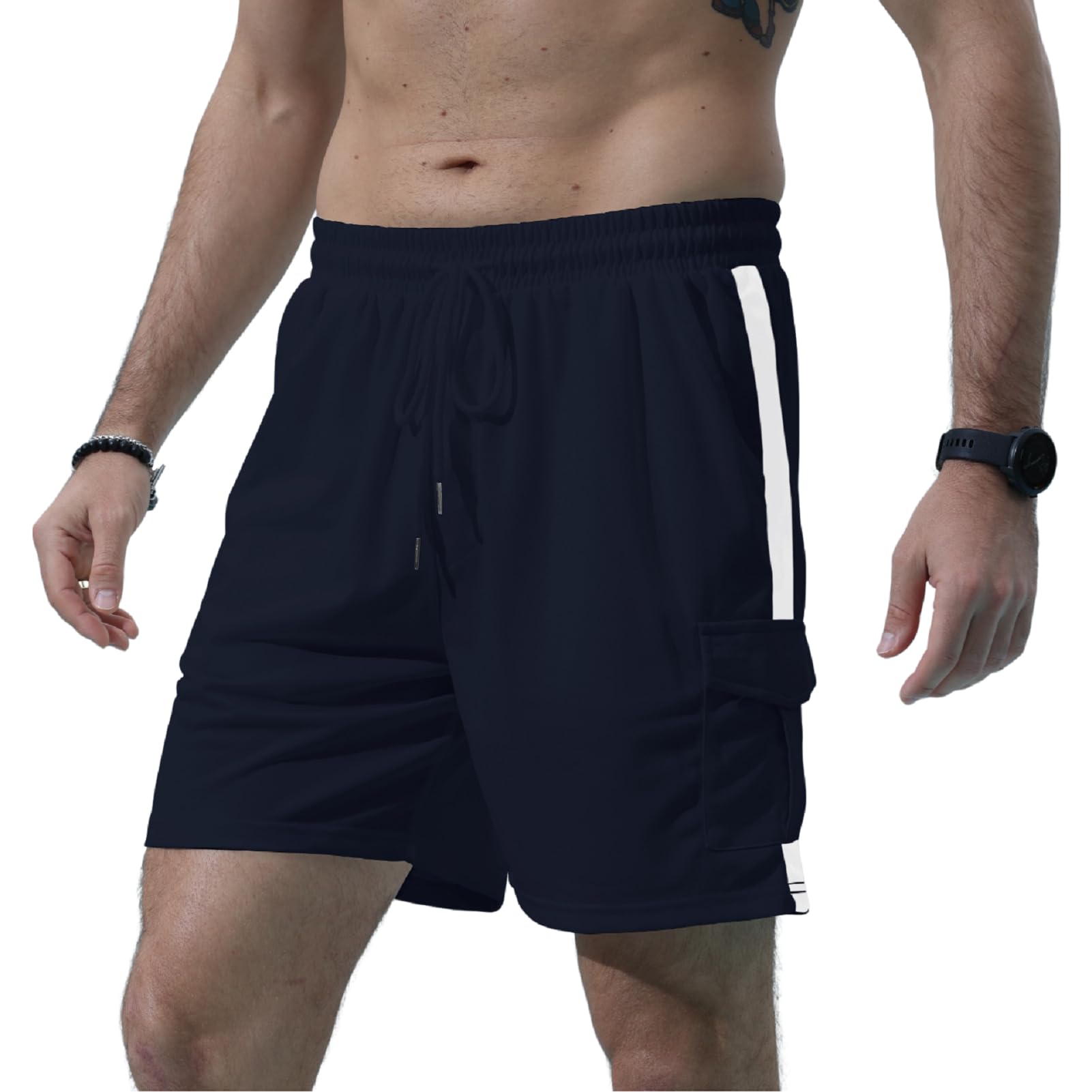 Rela Bota Mens Sweat Shorts Workout Athletic Joggers Running Knit Shorts Drawstring Elastic Waist with Pockets