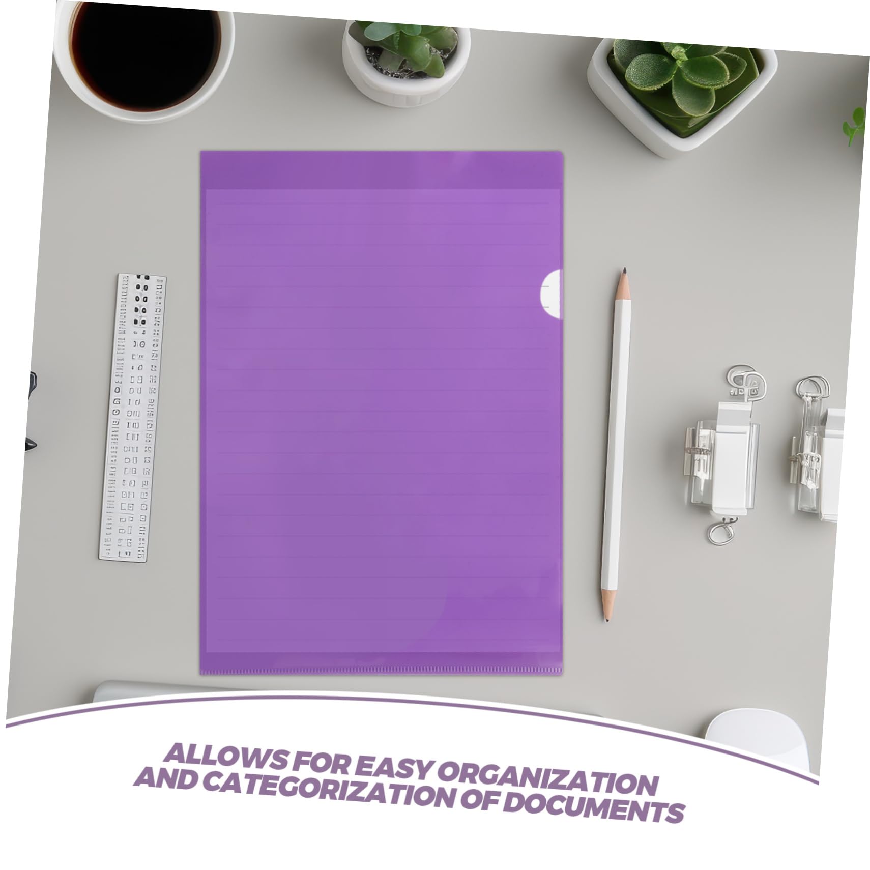 36 Klarsichthüllen aus Kunststoff im A4-format für Dokumente | Transparente Projekthüllen, Einfache Organisation und Aufbewahrung, 36 Stück für Büro und Schule