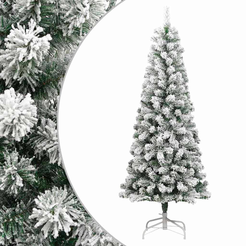 vidaXL Künstlicher Weihnachtsbaum Klappbar Beschneit 180 cm