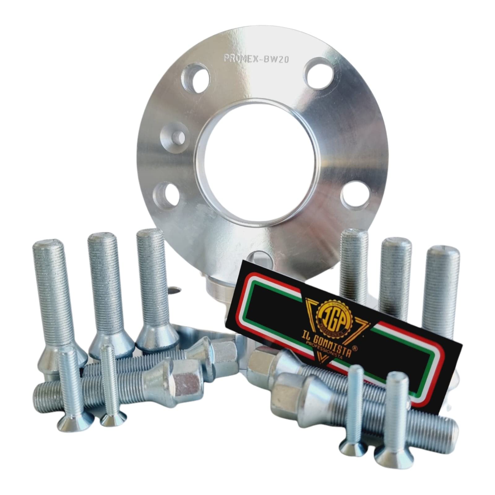IGP 2 Distanziali Ruote 20 mm Compatibili Con Bmw Serie 3 F30 F31 F34 F35 F80 Cabrio Coupe' Xdrive Msport 5x120 mozzo 72,6 + Bulloni M14 x 1,25