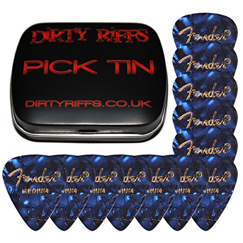 Fender 351 Shape, Médiators En Celluloïd De Couleurs Assorties, Medium