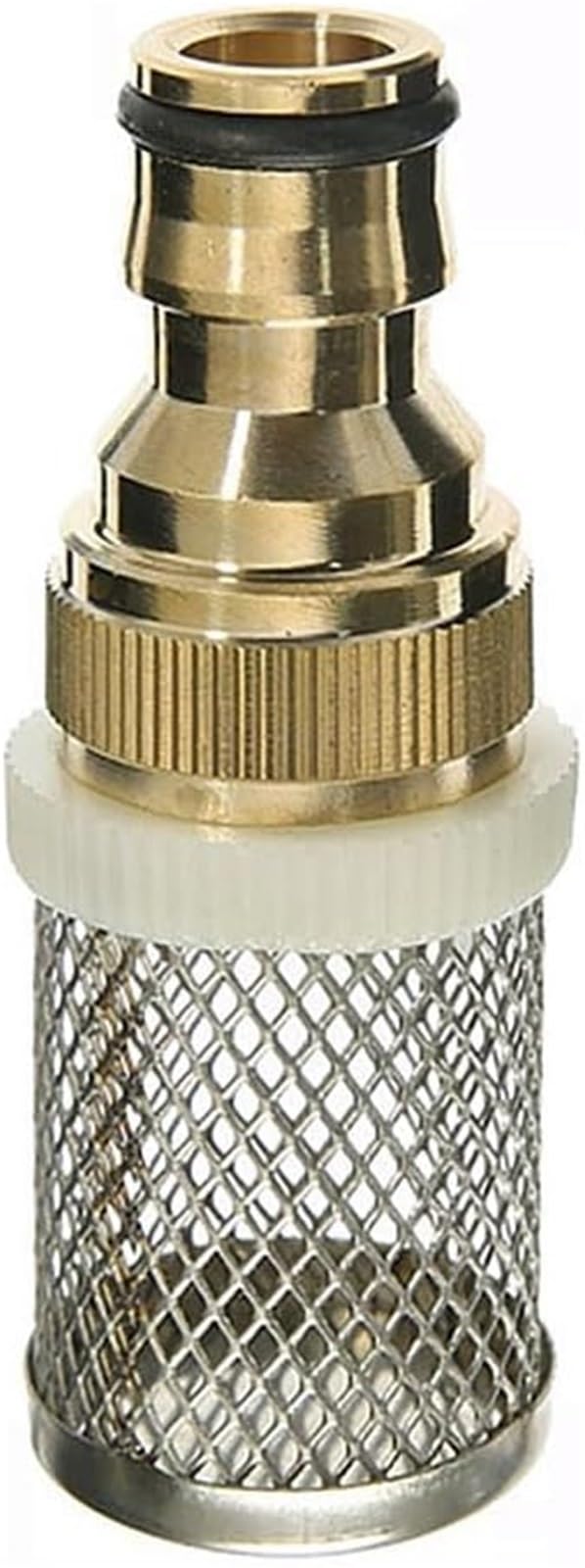 Filtros para tuberías Filtro de bomba agua alto rendimiento for hidrolimpiadoras - Manguera 16 mm con colador latón for lavado autos y riego jardines(1")