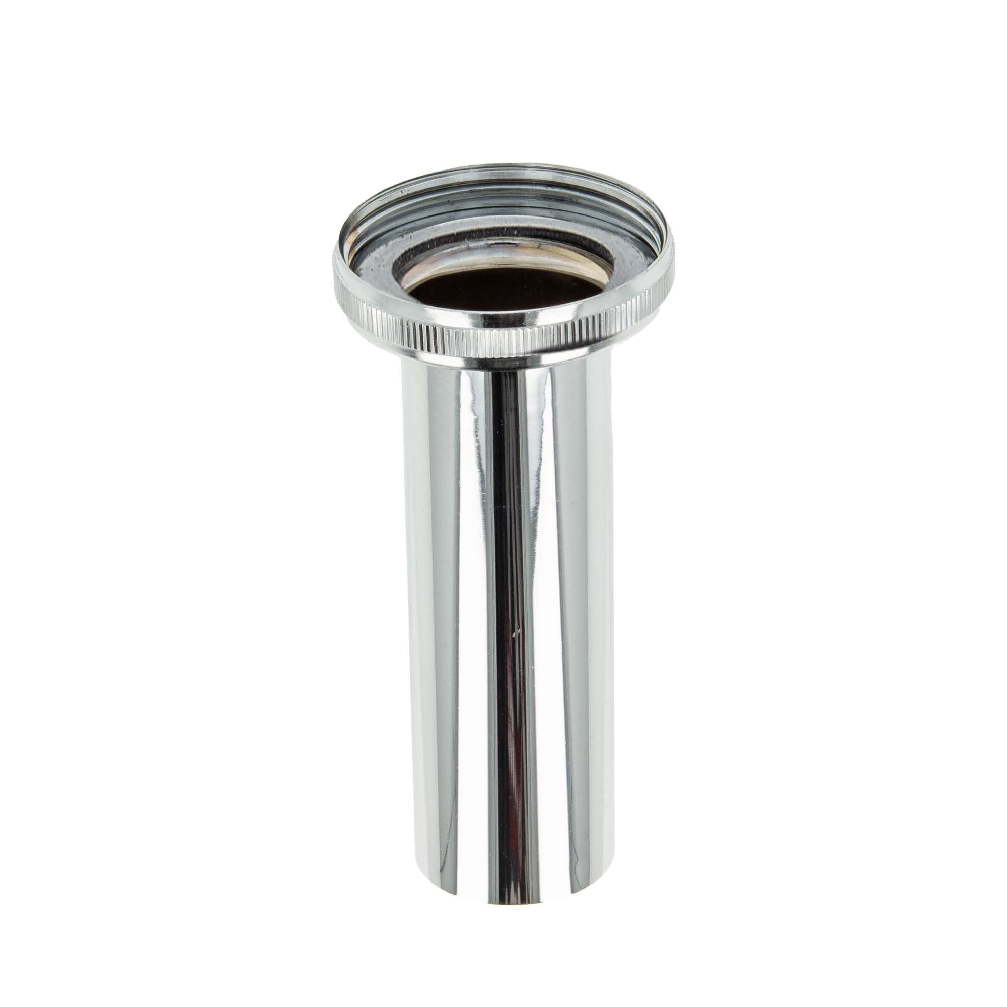 Tecuro Silver Immersion Pipe With Diameter 32 X 1 1/2 Inch Union Nut X 100 Mm Special Guide, Chrome-Plated Brass
