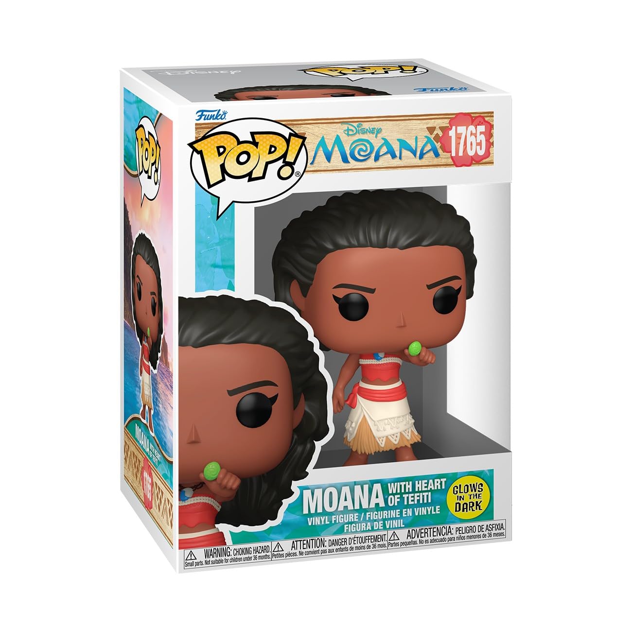 Funko POP! Disney: Moana- Moana with Water - Glow in the Dark - Collectable Vinyl Figure - Gift Idea - Official Merchandise - Toys For Kids & Adults - Model Figure for Collectors and Display