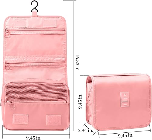 Miniatura 7 de Hot6sl Hanging Toiletry Bag for Women - Travel Makeup Organizer Bags, Large Capacity Waterproof Cosmetic Storage Bag, Organizer Case for Bathroom