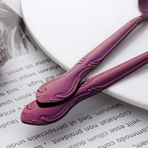 Miniatura 229 de Juego de 12 cucharas de café, mini cucharas de café, cucharas de espresso de acero inoxidable, cucharas pequeñas para postre, té, aperitivo, 4.6