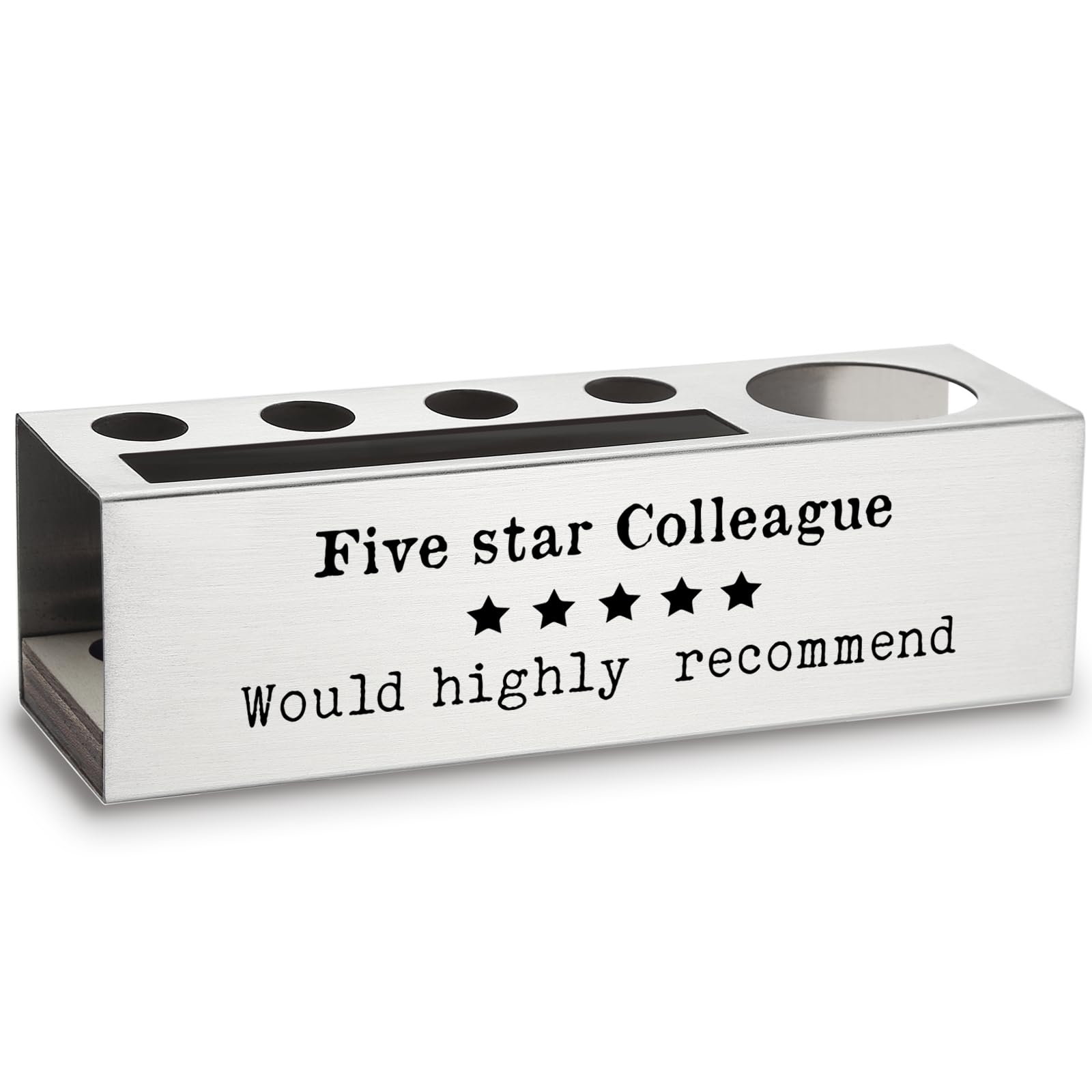 Porte-crayons en acier inoxydable Five Star pour organiser votre bureau