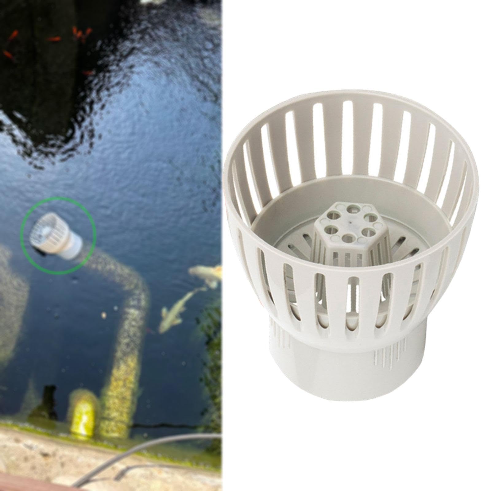 perfk Colector de Hojas de desechos Skimmer para Piscina, reemplazo de Doble Capa, 110mm