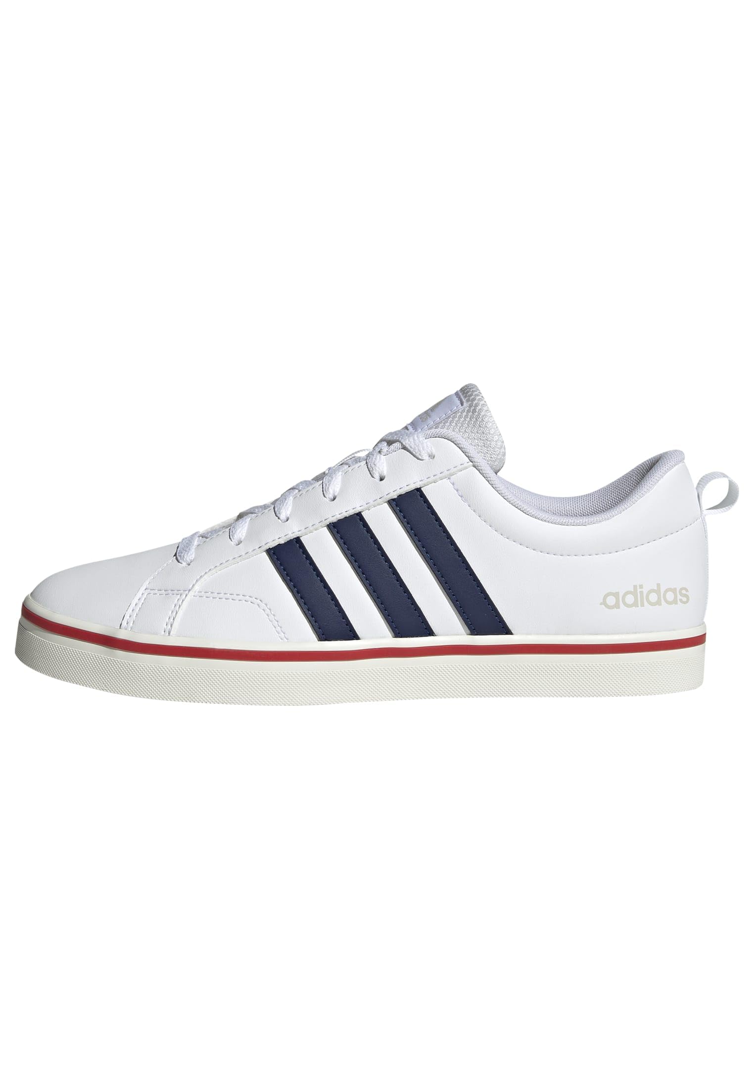 adidas Vs Pace 2.0 Shoes, Sneakers Uomo, Ftwr White Dark Blue Better Scarlet, 44 EU