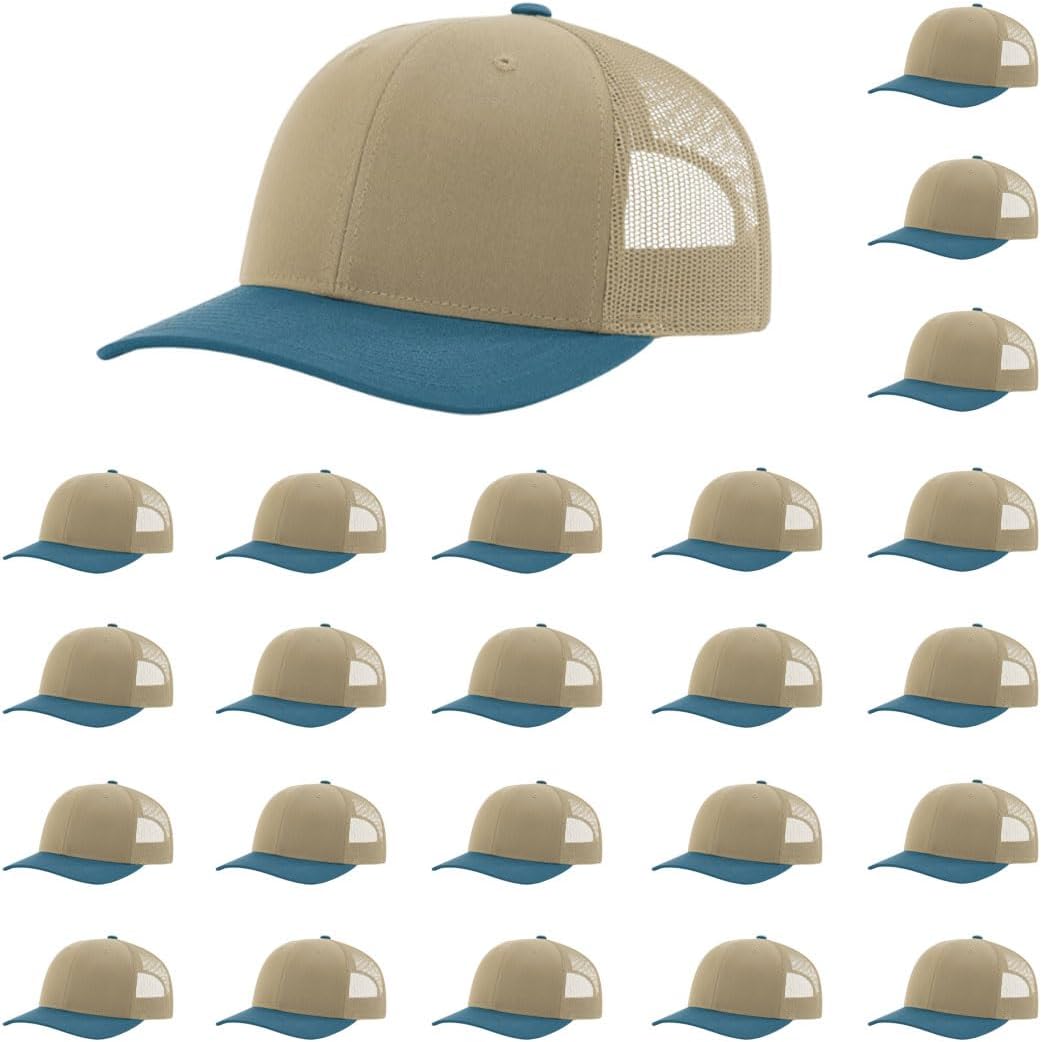 Richardson 112 Classic Six-Panel Adjustable Snapback Trucker Cap | Bulk Packs Available
