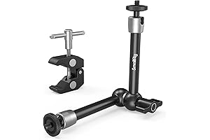 SMALLRIG Super Clamp with 1/4" and 3/8" Screw Mount with Adjustable Friction...