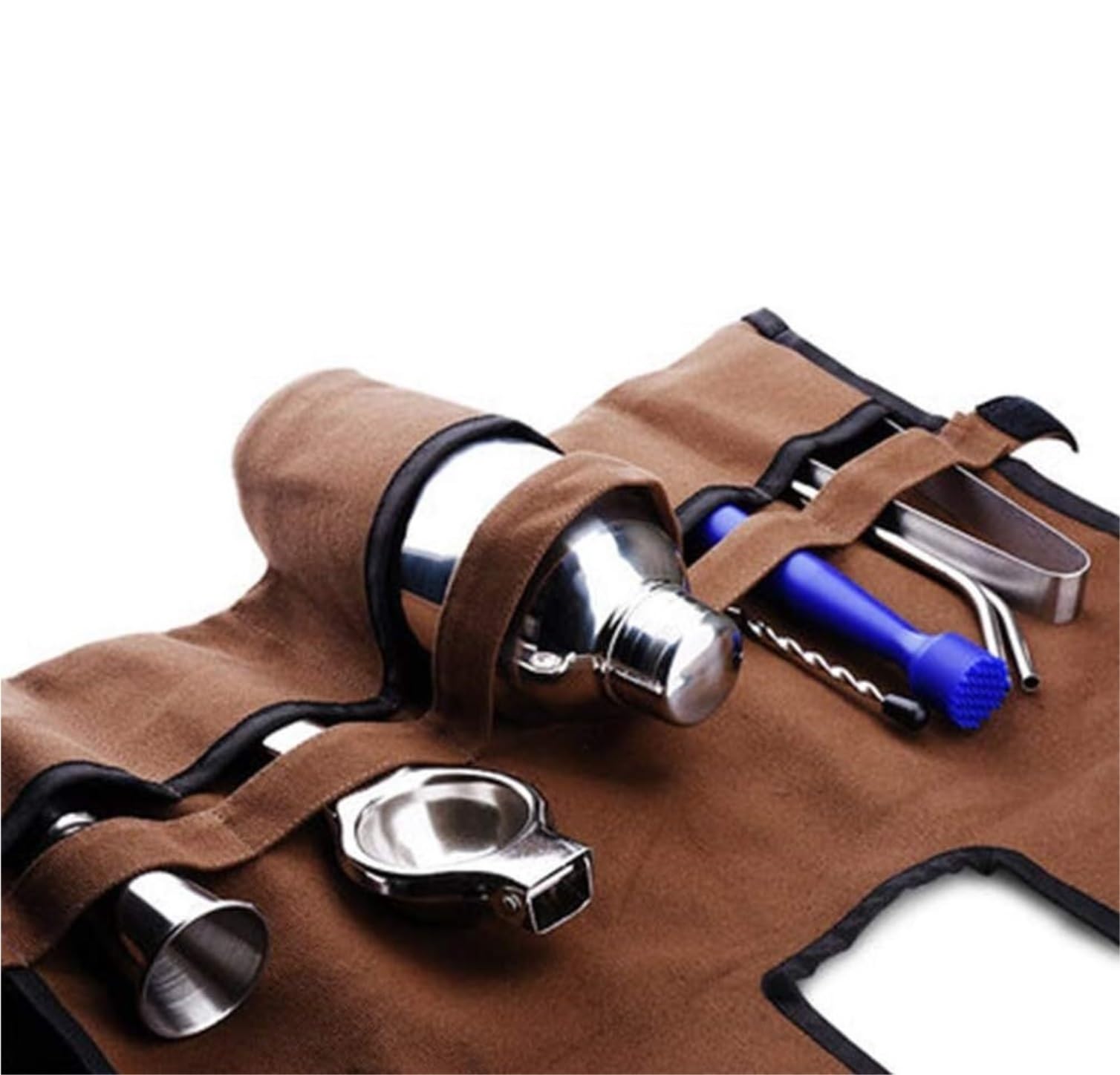 Coctelera Profesional Juego De Cócteles De 550ML con Hervidor De Nieve, Kit De Almacenamiento Portátil para Barman Kit Coctelería