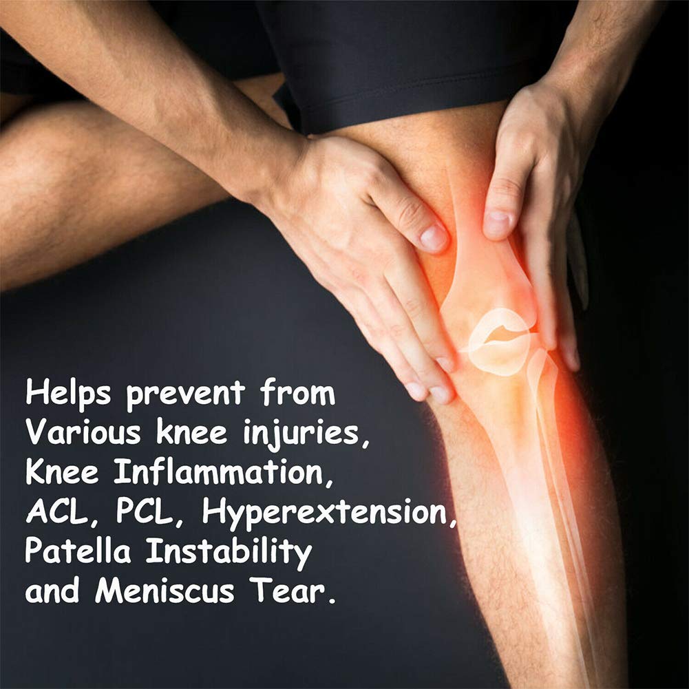 Rodillera de compresión de rótula abierta para hombres y mujeres, la mejor rodillera ajustable para ACL, articulación de estabilidad, rodilla artrítica, recuperación y protección de lesiones