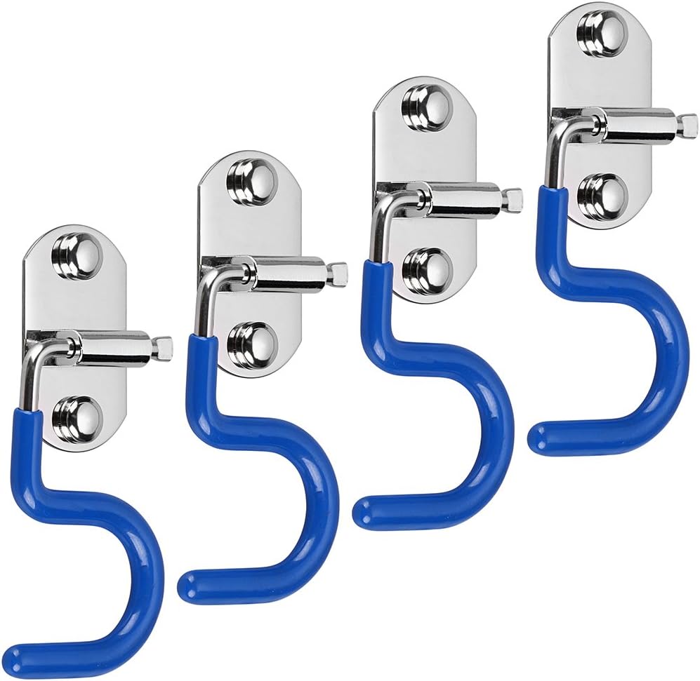 Sumnacon Mop Broom Holder Organizer, 4 Pcs SType Wall Mounted Cleaning