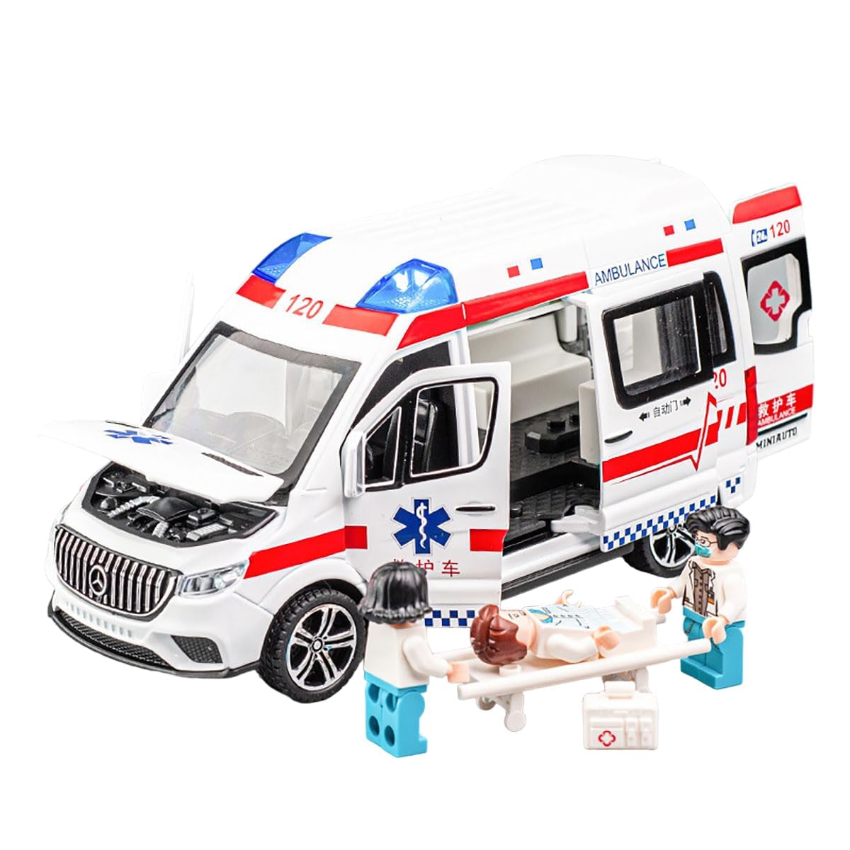 Original Replica Die-Cast Zinc Alloy Metal 1:24 Scale Ambulance