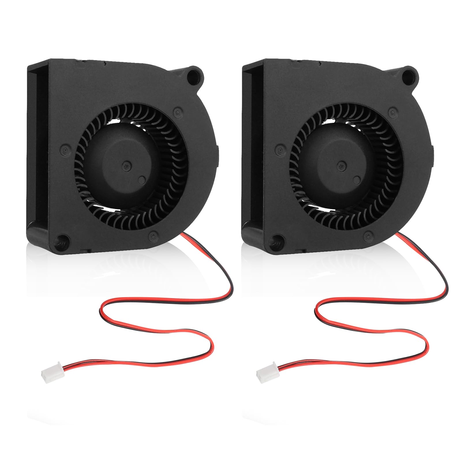 Silkwish 2 Stück 24V Radiallüfter - 50 x 50 x 20mm Radialventilator - DC Gebläse Lüfter - 5000U/min Turbinen Turbo Fans - Kühlung Lüfter für Haushaltsgeräte, 3D-Drucker