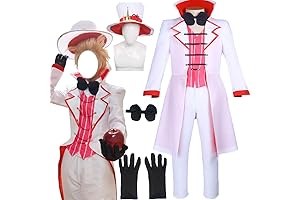 Lucifer Cosplay Costume with Gloves, Hat, Ring and Necklace Accessories - Revel in the Darkness