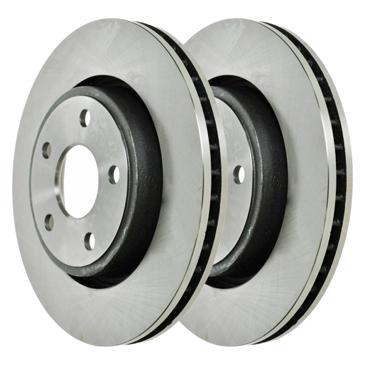 AutoShack Front Brake Rotors | Replacement For 2005-2010 Jeep Grand Cherokee 2006-2010 Commander 3.0L 3.7L 4.7L 5.7L V6 V8 4WD AWD RWD | 2-PC Set