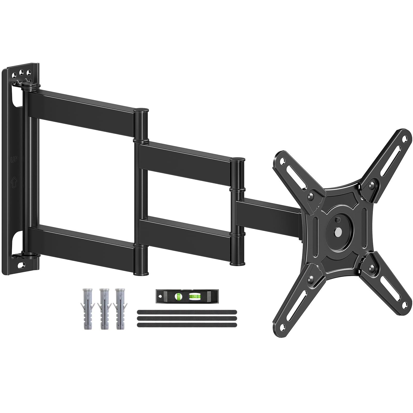 MOUNTUP 550mm Langarm TV Wandhalterung für 14-42 Zoll LED, LCD, OLED Fernseher oder Monitor, Schwenkbar und um 180° Drehbar, Neigbar Wandhalterung Fernseher bis 20 kg, Max VESA 200x200mm, EU0091