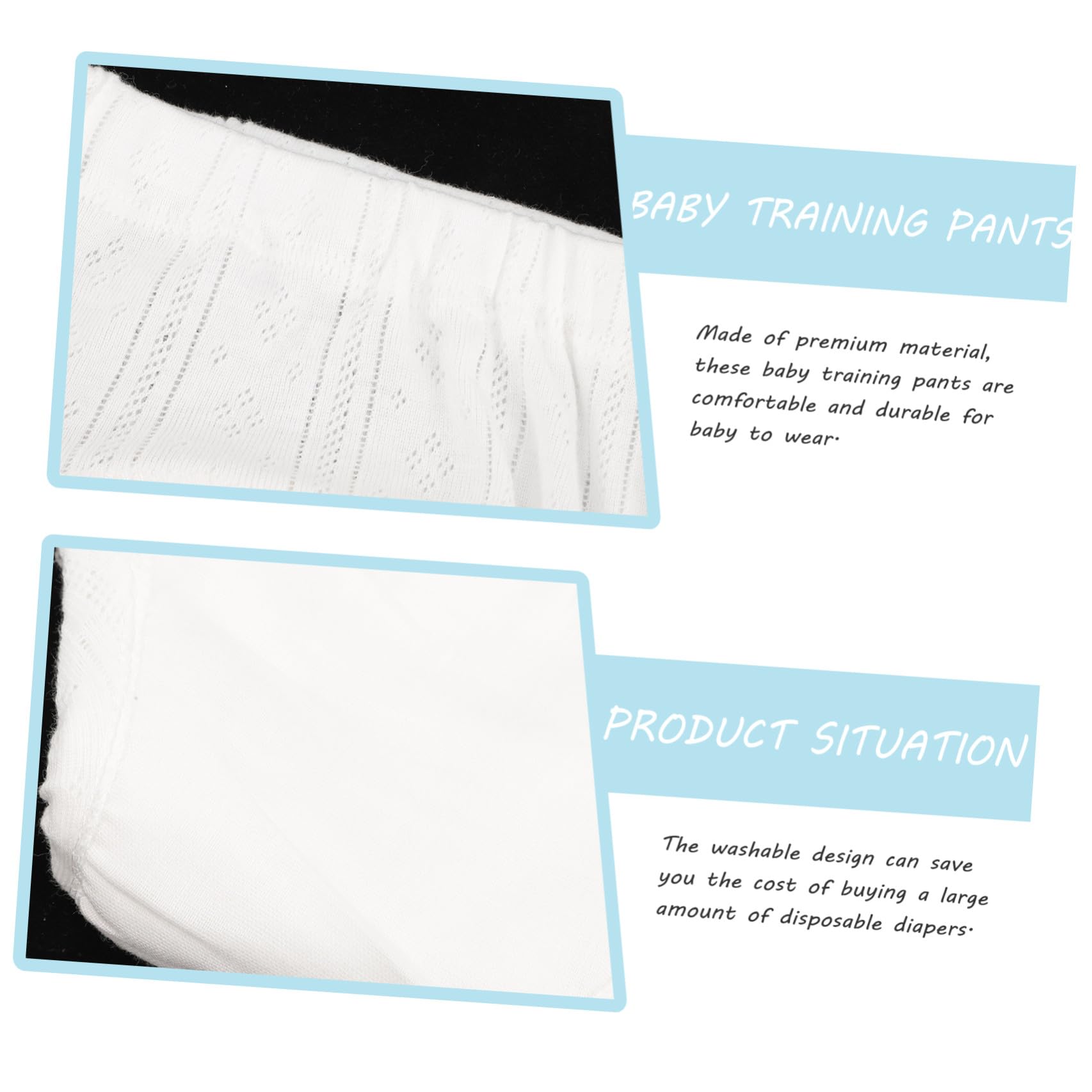 ORFOFE Pantalones de Entrenamiento 5 Piezas Lavables de Algodón para Bebés que Mantiene Seco Ropa Interior de Aprendizaje de 9-11kg Adecuado para Niños