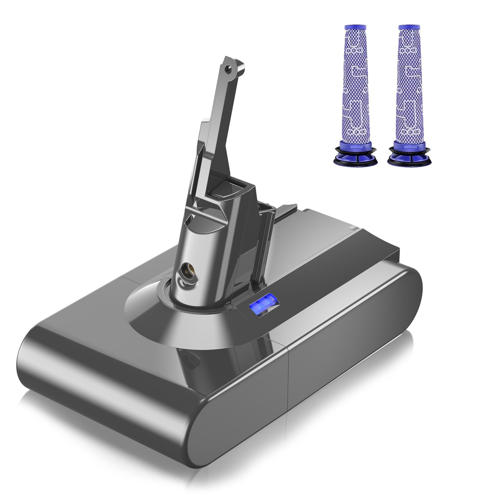 8000mAh V8 Ersatzakku für Dyson V8 Akku Li-Ionen Batterie für Dyson Animal Absolute Fluffy Motorhead Vakuum Handstaubsauger 215681 967834 05