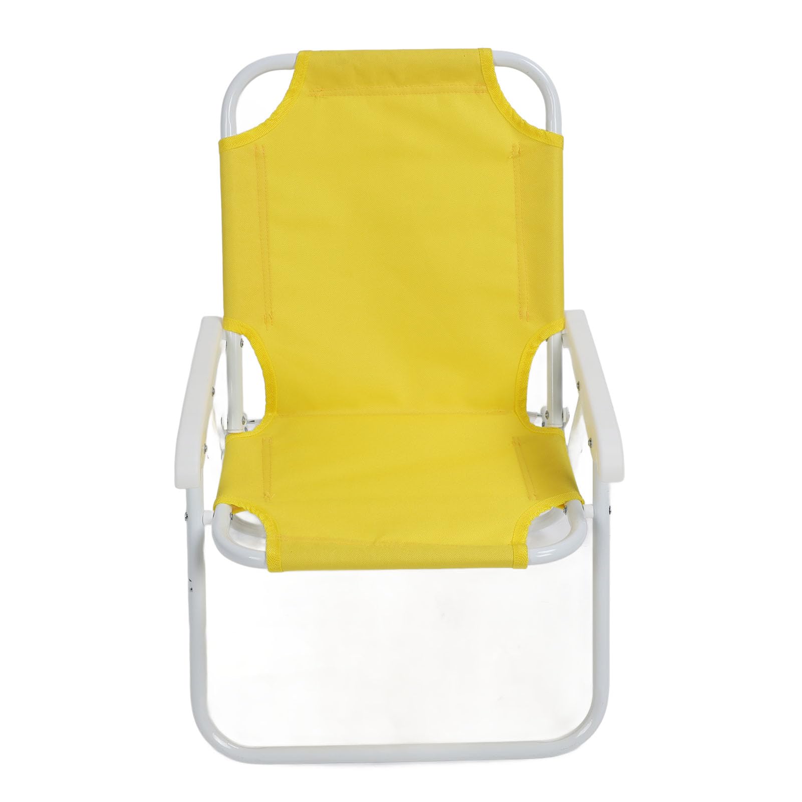 CHICIRIS Silla de Playa Plegable para Niños con Sombrilla, Parasol Ajustable, Silla Portátil Plegable para Exteriores para Acampar y Picnics (Yellow)