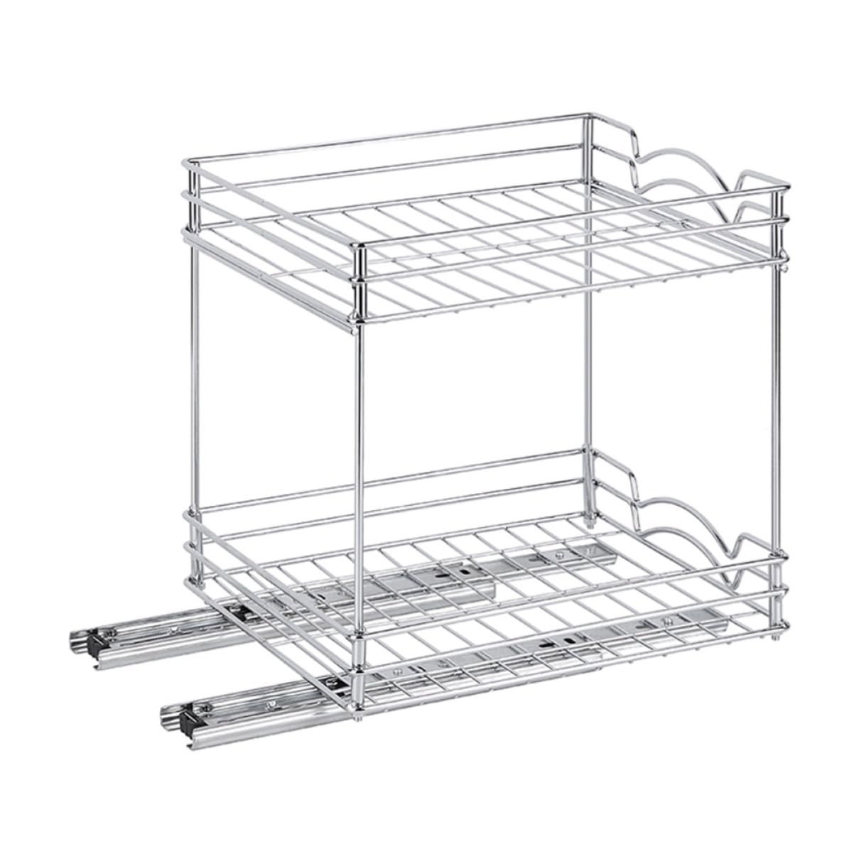 CRAFTHROU Organizador de Especias Fácil de Limpiar Doble Capa de Metal Extraíble y Resistente Estante para Condimentos Adecuado para Cocina y Espacios Estrechos