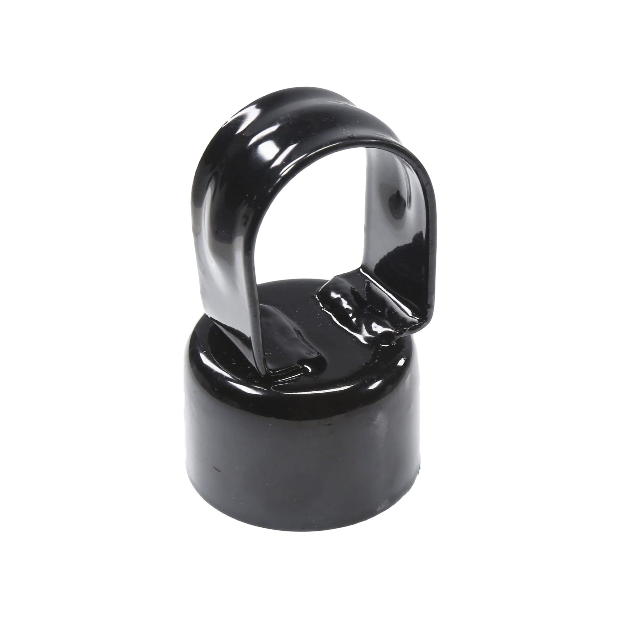 4x4 Post Sleeve VIVIDA 4 Chain Link Post Caps, Black Post Cap For Chain Link  Fence, For 4 OD Pipe, Black Powder Coated, 2 PCS Round Fence Post Caps