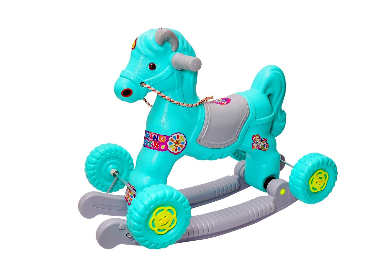 BKS bachpan ka saathi Trending Baby Chetak Horse Rider for Kids 1-3 Years Birthday Gift for Kids/Boys/Girls/Horsey Rocker/Ride-on Toy for Kids Pack of 1 (Blue and Pink) (B0DDDK57C5) Amazon Price History, Amazon Price Tracker